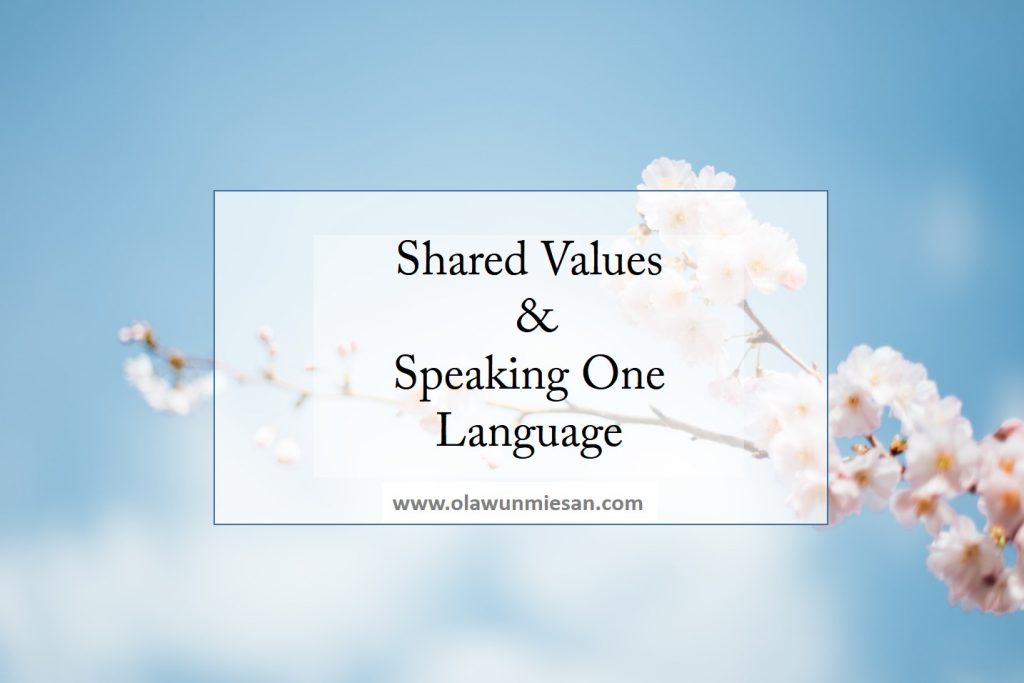 Shared Values And Speaking One Language Sex Therapist And Coach Sex