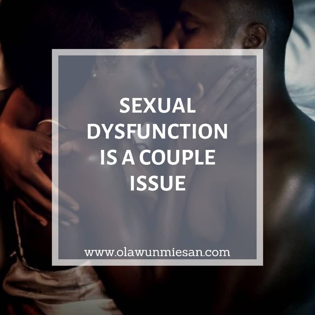 ERECTILE DYSFUNCTION IS A COUPLES ISSUE